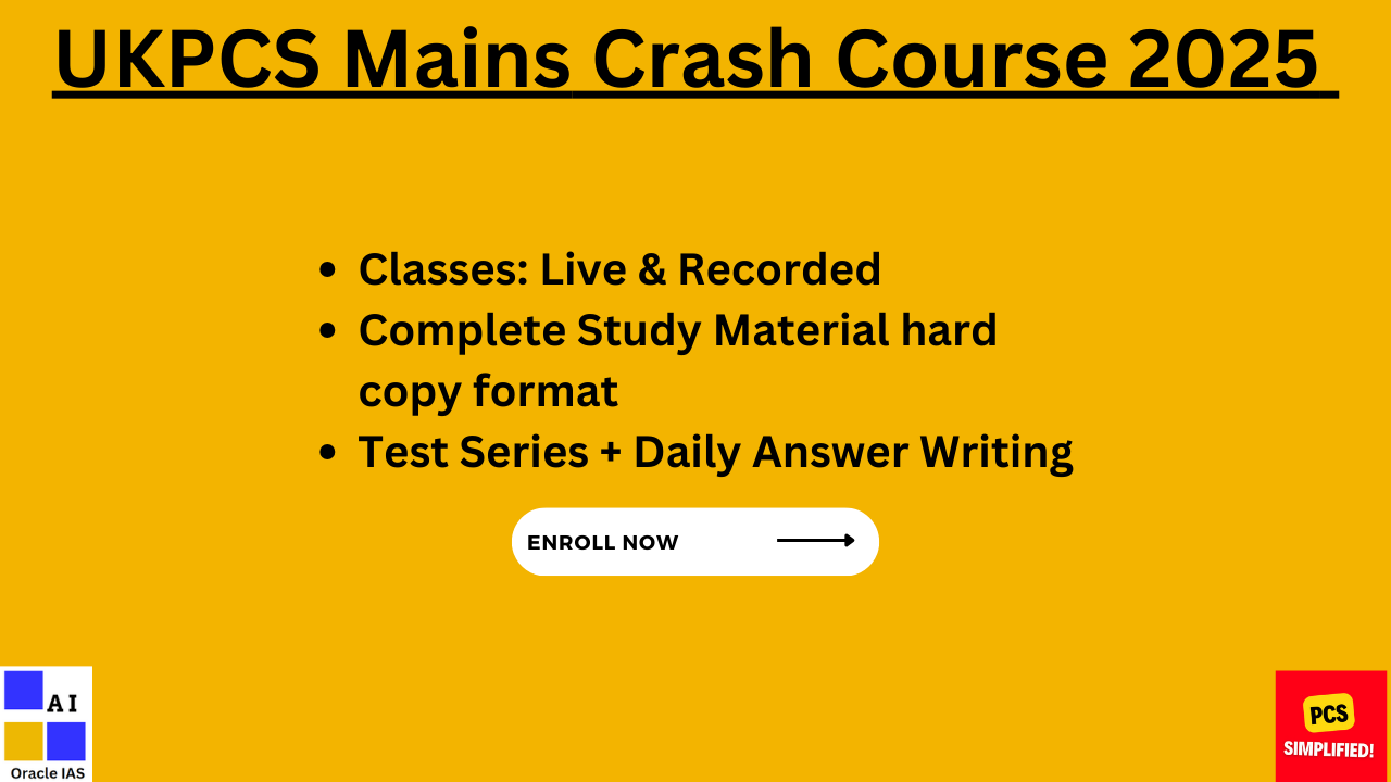 UKPCS Mains Crash Course 2025