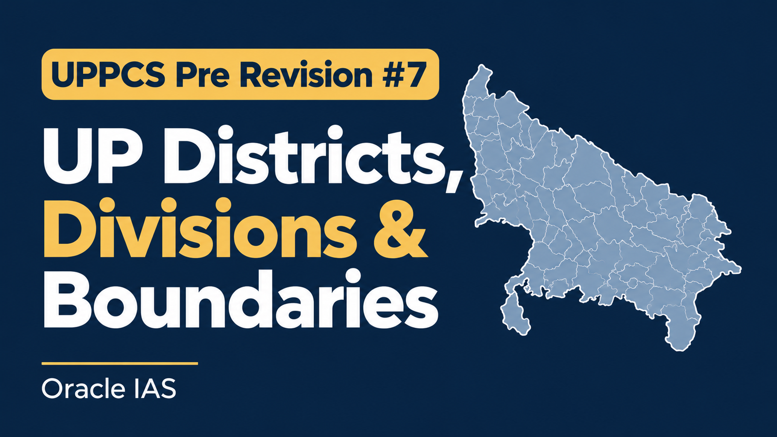 UP districts divisions and boundaries