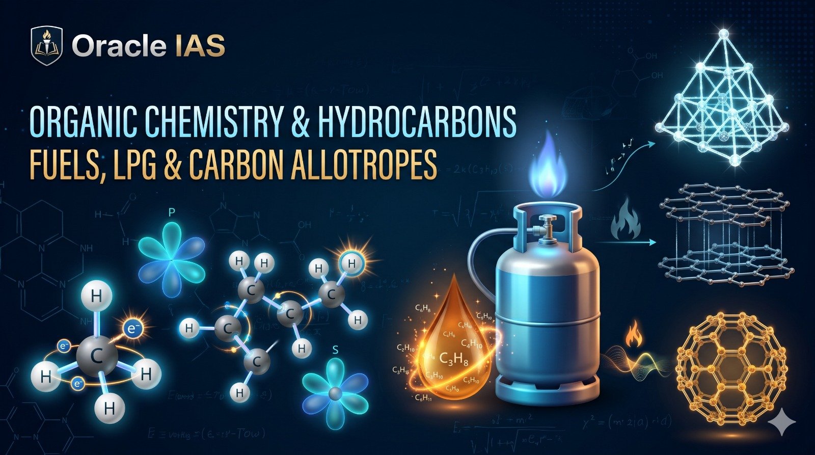 Organic Chemistry, Hydrocarbons, Fuels, LPG & Carbon Allotropes